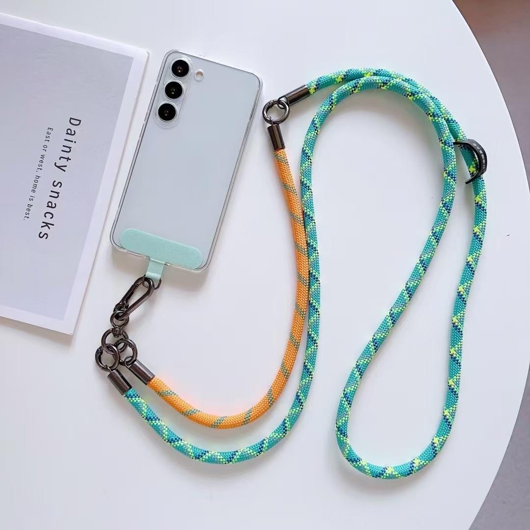 

150cm 2 in 1 Long Short Lanyard Phone Crossbody Strap with Tether Tab,Diameter: 8mm Style T