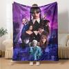 1pc Addams Family Wednesday4 Blanket, Gift, for Men and Women, Soft Blanket, Good for Sofa Bed Couch Travel, Lightweight Flannel Blanket