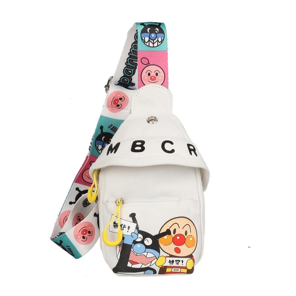 Ladies Children Cute Cartoon Canvas Print Female Chest Bag Diagonal School Bag for Girls Shoulder Bag 598₽