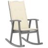 Day and Night - Day and Night Rocking Chair with Cushions Solid Gray Acacia Wood