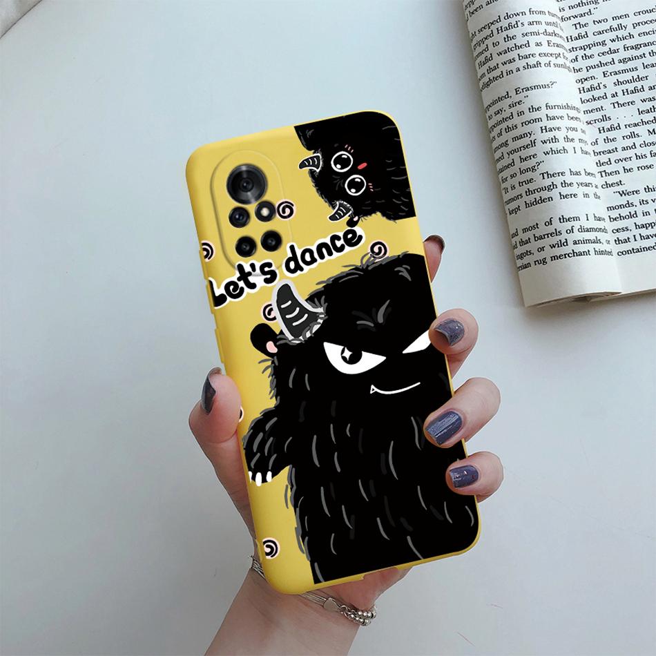 Case For Huawei Nova 8 Pro SE Silicone Flower Cat Cartoon Protector Phone Cases For Huawei Nova8 8Pro 8SE New Fundas Back Cover
