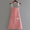 Cotton Linen Apron Household Adult Work Clothes Cooking Aprons Breathable Hanging Neck Fashion Waterproof Apron Kitchen Supplie