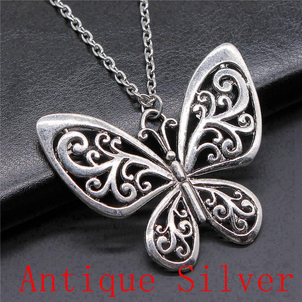 Angel Wing Pendant Necklaces Necklace With Chain For Women DIY Jewelry Making Findings