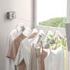 5.1M Wall Mount Retractable Clothesline Adjustable Retracting Invisible Heavy Duty Stainless Steel Wire Indoor Outdoor Balcony Laundry Clothes Drying