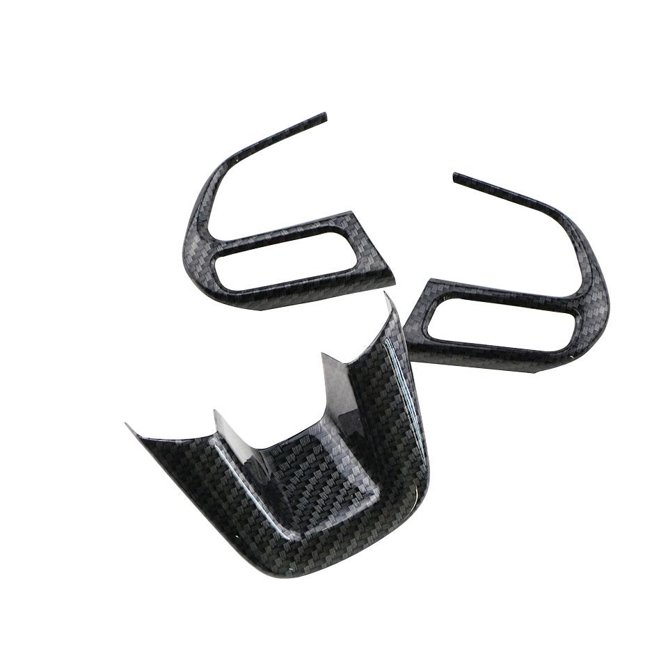 For Jeep Renegade 2015-2022 for Jeep Compass 2017-2020 ABS Car Interior Sticker Steering Wheel Trim Cover Decoration