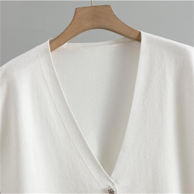 Women'S Spring And Autumn Casual Suit Fashionable High Neck Sweater Cardigan Vest Wide Leg Pants Knitted Three Piece Set