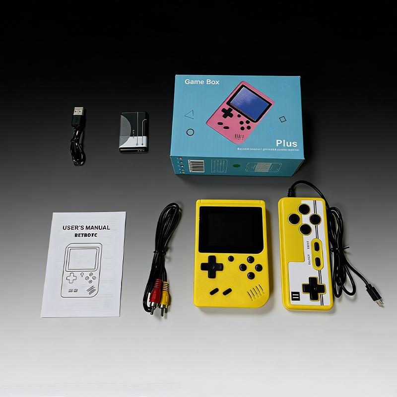 400-In-1 Macaron Dual-Player Handheld Game Console - Perfect Gift Mini Handheld Game Portable Classic Retro Games Arcad