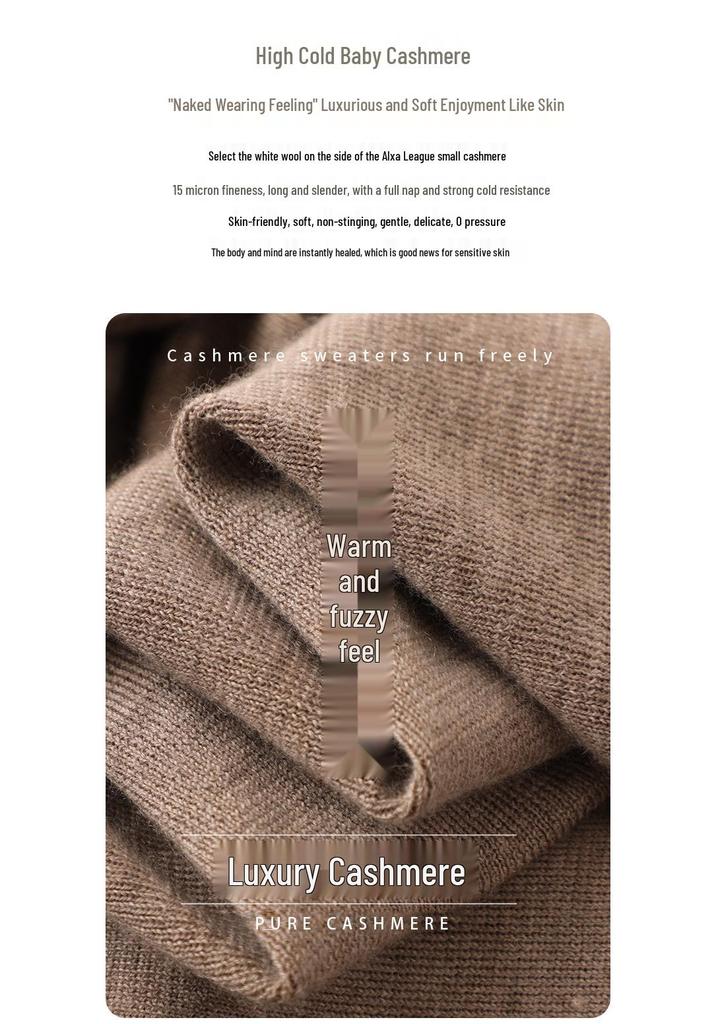 Women's Fine Wool Cashmere Turtleneck Sweater - Autumn/Winter 2025 Collection, Slim Fit Korean Style Knitwear