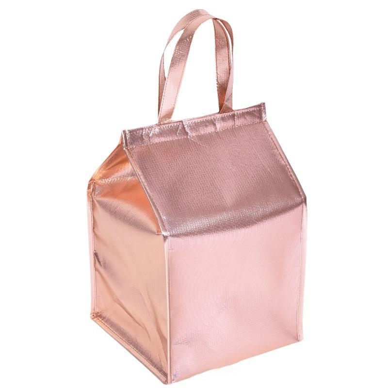 Multi Purpose Aluminum Foil Insulated Ice Bag Thermal Food Storage Tote Waterproof for Beach Picnic Hiking Grocery Use
