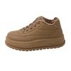 Fashion Muffin Platform Solid Color Women's Shoes New Autumn and Winter Board Shoes Versatile Bread Velvet Cotton Shoes