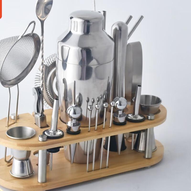 Cocktail-Shaker-Set aus Edelstahl