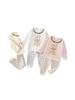 Cake Bear Pure Cotton Autumn Pajamas Set for Boys and Girls – Base Layer Pants and Top, Class A, Boneless Design