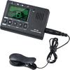 Portable Design Digital Metronome Pickup Cable 6.3mm 3-in-1 Tuner Chromatic Tuner  For Bass