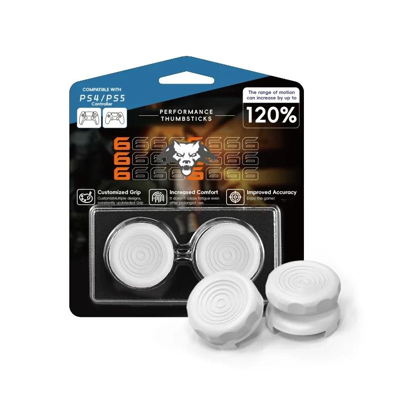 PS4 PS5 Prestatie Duimgrepen (2-pack) - Hoge & Lage Anti-Slip Joystick Covers voor Verbeterde Controle