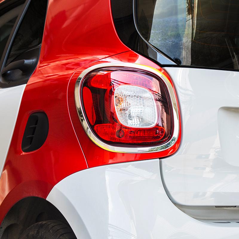 2 buc. Lampă din spate pentru mașină, cadru de acoperire, autocolant, carcasă decorativă, carcasă pentru mașină Smart fortwo 453
