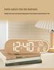 GH8053 LED Wood Grain Wall Clock: Multi-functional, Stand or Hang