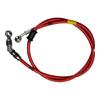 Motorcycle Braking System Steel Reinforced Brake Hose Flexible Rubber Cover High Pressure Resistance Easy Mount Design