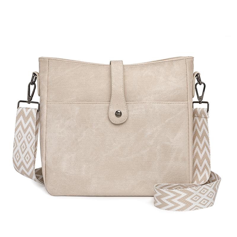 

Женская сумка на плечо, сумка-ведро для поездок на работу, большая вместимость, сумка через плечо, сумка-тоут бежевый