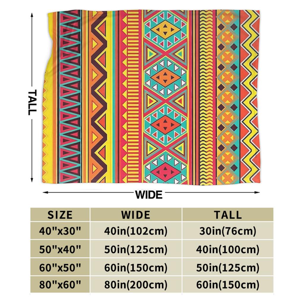 African Tribal Geometric Art Blankets  Travel Flannel Throw Blanket For Couch Chair Soft Custom Quality Bedspread Birthday Gift