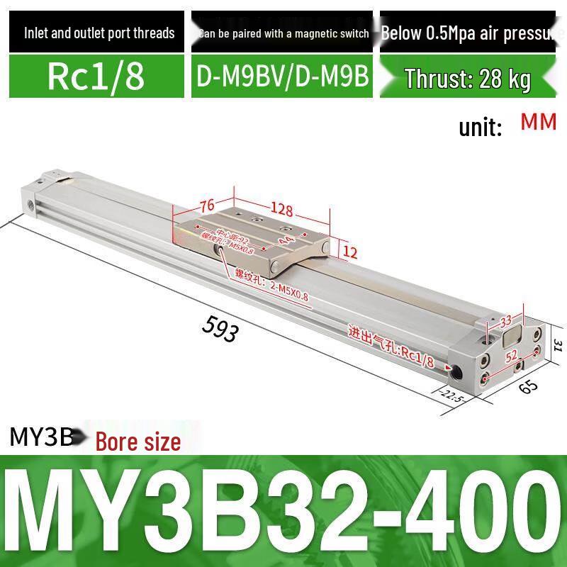 Aokewen MY3B-20 Mechanical Rodless Cylinder
