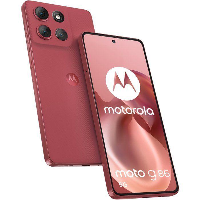 Smartphone Motorola G86 - RAM 8 Go - 256 Go stocare - Roșu - Versiune Franceză - Stare foarte bună