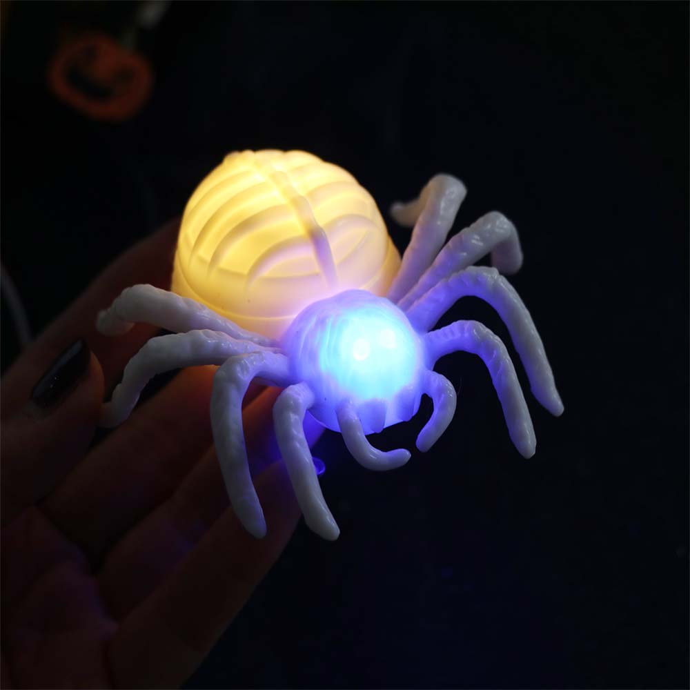 Realistic Illuminated Spiders Light Scary LED Spiders Light  Ghost Festival