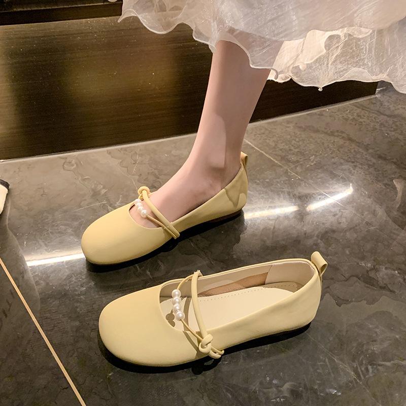 Flat-bottomed Fairy Wind Gentle Single Shoes Female Summer 2025 New Versatile Skirt Shoes One Pedal Doudou Shoes