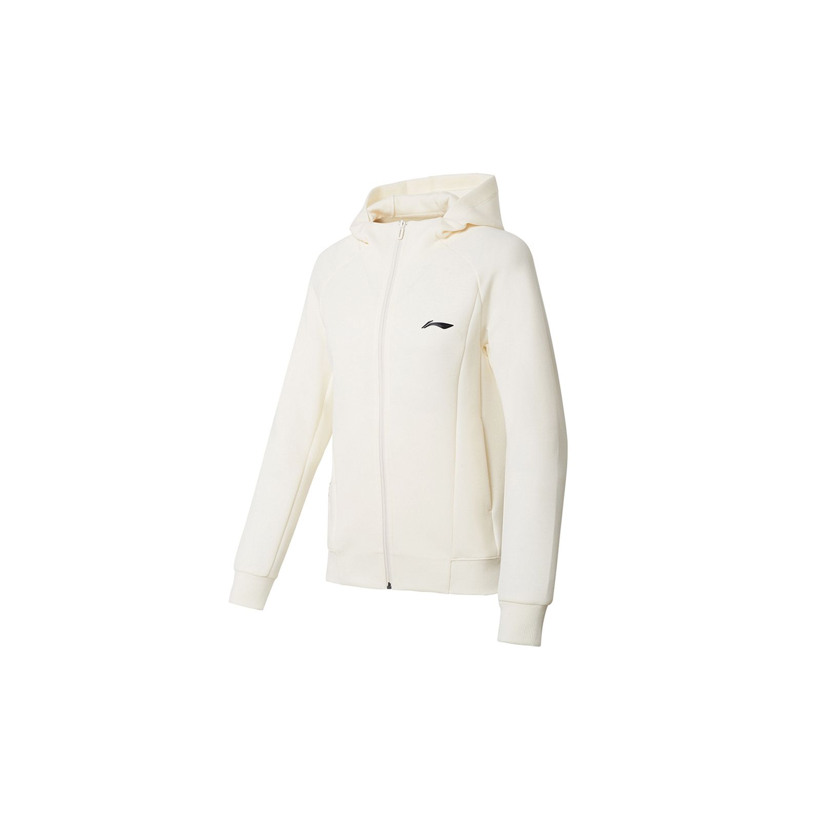 Li-Ning Однотонная толстовка с принтом логотипа и цепочкой Женская толстовка Цвет: Off-White AWDSH96-3 S