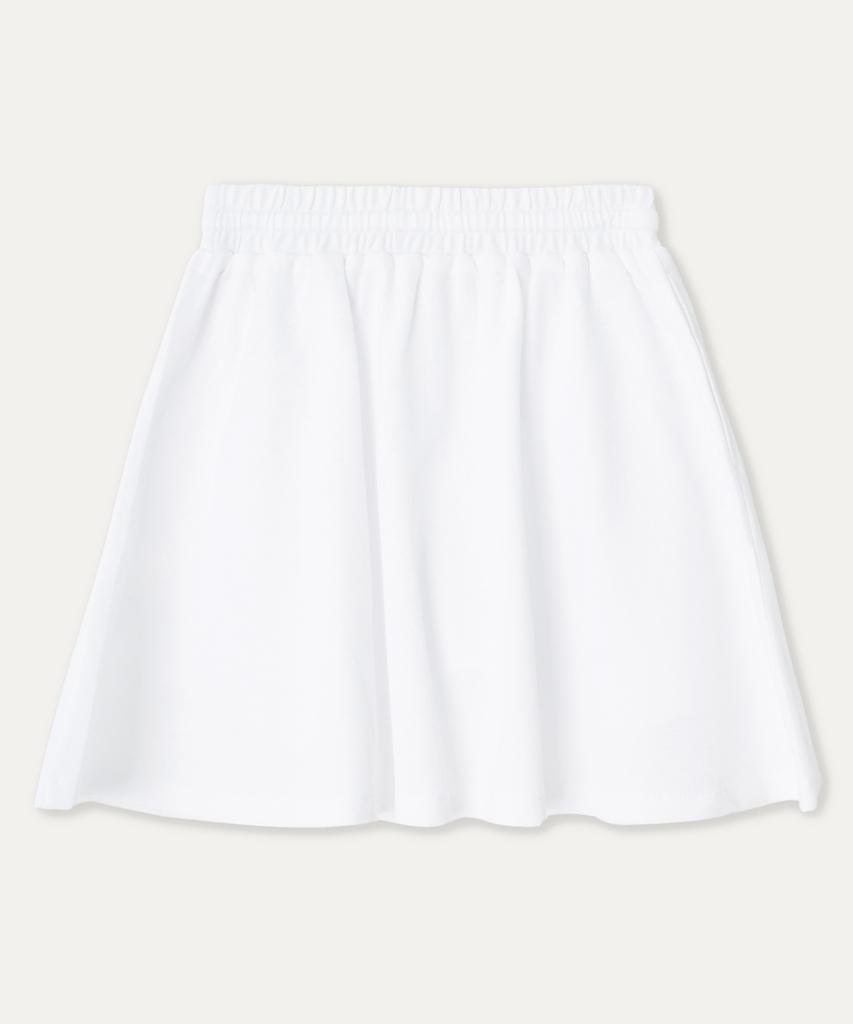Mayol Smile Logo Pique Skirt_White