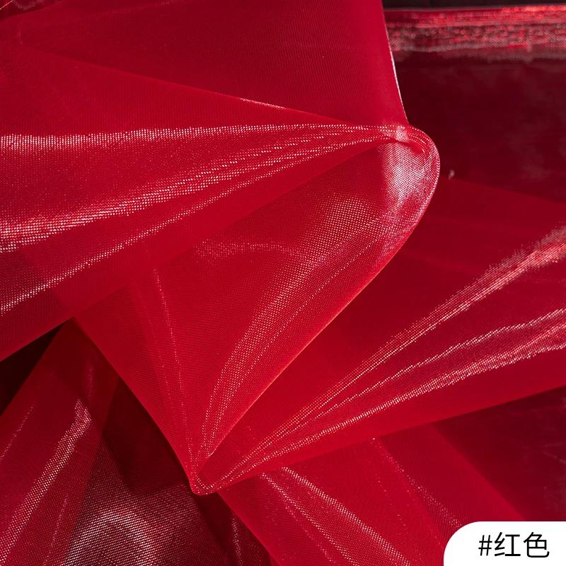 100x140cm Hard Tulle Mesh Fabric for DIY Wedding Dress Skirt Yarn Cloth Decoration Fabric By Per Meter Polyester Stiff Mesh