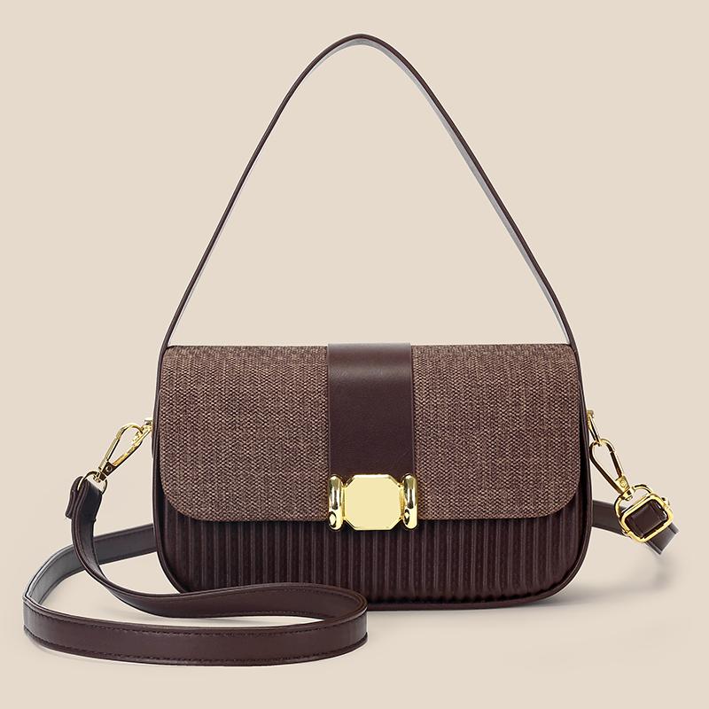 Women’s Fashion Shoulder Bag Crossbody Bag Soft PU Leather Handbag with Adjustable Strap Lightweight Casual Daily Commute All-match Solid Color Bag