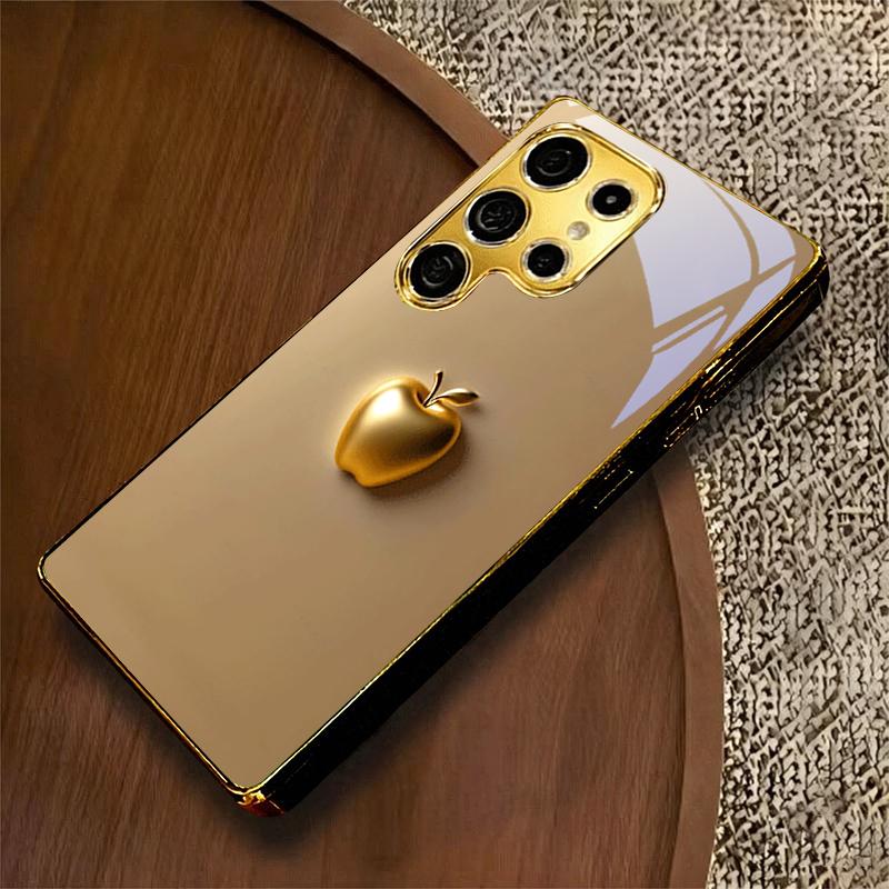 Perfect Blessing Fruit Electroplated Golden Phone Case For Samsung A22 A32 A42 A52 A72 A23 A33 A53 A73 A34 A35 A37 A57 Cover