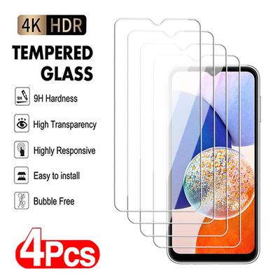 4 Bucăți Sticlă Securizată Transparentă Pentru Samsung Galaxy A11 A12 A13 A14 A15 M11 M12 M13 M14 4G 5G Protector Ecran Film Acoperire Completă 9H