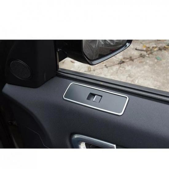 For Discovery Sport 2015- Matte Silver Window Door Lock Control Switch Trim