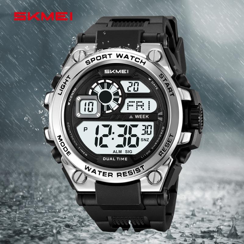 Electronic watch Sports multi-function student alarm clock Electronic watch Men's casual waterproof watch