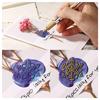 Vintage Antique Round Plant Sealing Wax Head Fire Paint for Wedding Invitation Scrapbooking Card DIY Envelopes Stamps