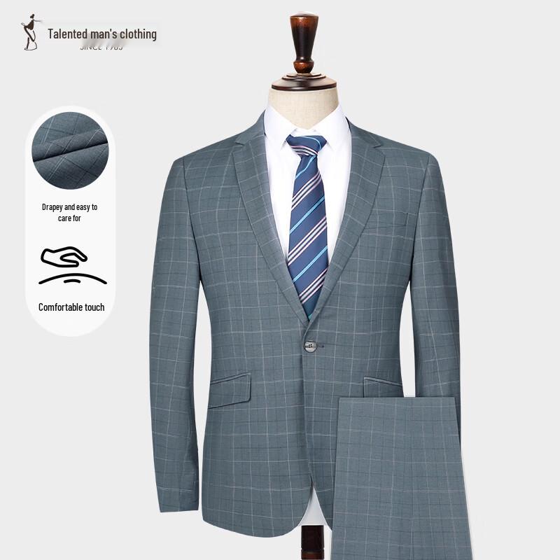 TRIES Men s Business Casual Suit Jacket 4XL 56