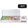 Countertop Refrigerated Salad Pizza Prep Station 155 W Stainless Guard CE