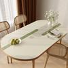 Oval Tablecloth Waterproof Oil-Proof Scalding Leave-In Oval Table Mat Leather Household Nordic Internet Celebrity Table Cloth