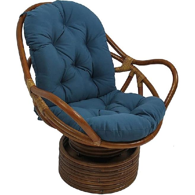 Swivel Rocker Cushion, Washable & Uv-Resistant Rocking Chair Pads, Cushion Mat for Recliner Rocking Rattan Chair Folding Garden Seat Cushion Sofa