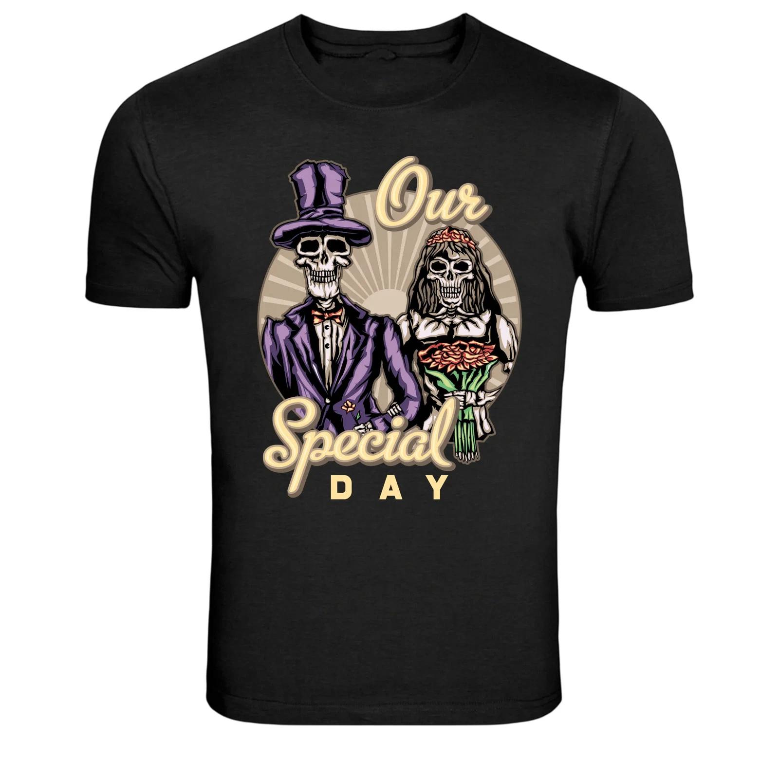 

Our Special Day Skeleton Couple Graphic T-Shirt 3XL