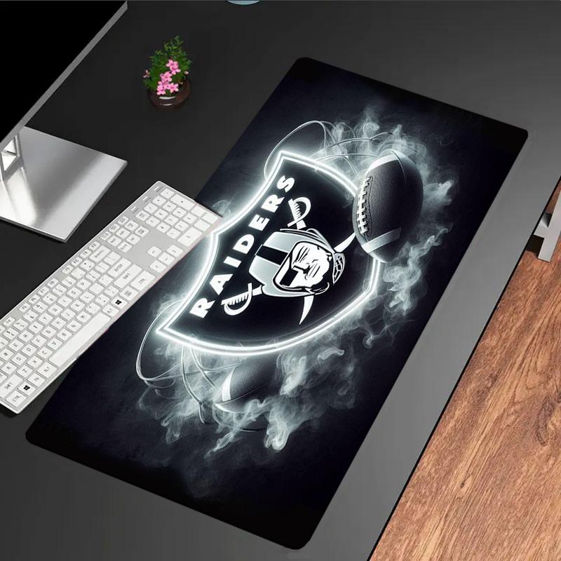 Raiders Team Logo Design mouse pad, rubber base, esports desk mat, mouse pad for gamers and office use, gaming desk , easy to clean mat