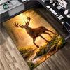 1Pc Animal Deer Print Rug - Home Decoration Carpet For Living Room Bedroom Flooring Computer Chair Area Rug