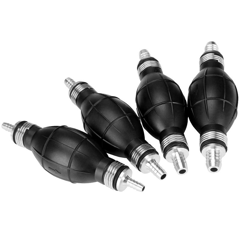 Pompa a Mano Linea Gomma Alluminio Bulbo Primer Manuale Trasferimento Olio Diesel Benzina