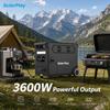 Solarplay 3600W Portable Power Station 3840Wh Solar Generator  Certified Home Backup 30% ITC Eligible Battery