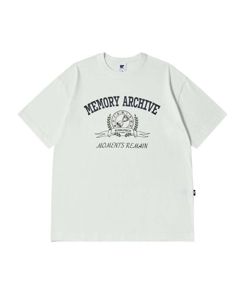 Beobeulpiseu [Unisex] Memory Archive Pigment T-Shirt_White