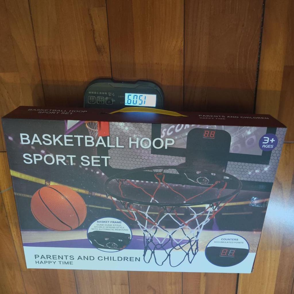 Coș de baschet cu punctaj electronic fără lovituri - cadru pliabil pentru interior/exterior