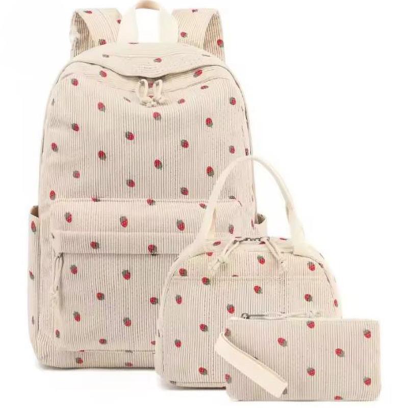 Rucksäcke Erdbeere Schultasche Lässig Reise Kapazität Leichtgewicht Studenten Tasche