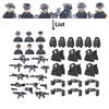 Military Special Forces MOC Building Block SWAT Ghost Commando Figures Police Soldiers Army Gun Weapons Children's Toy Gift B152