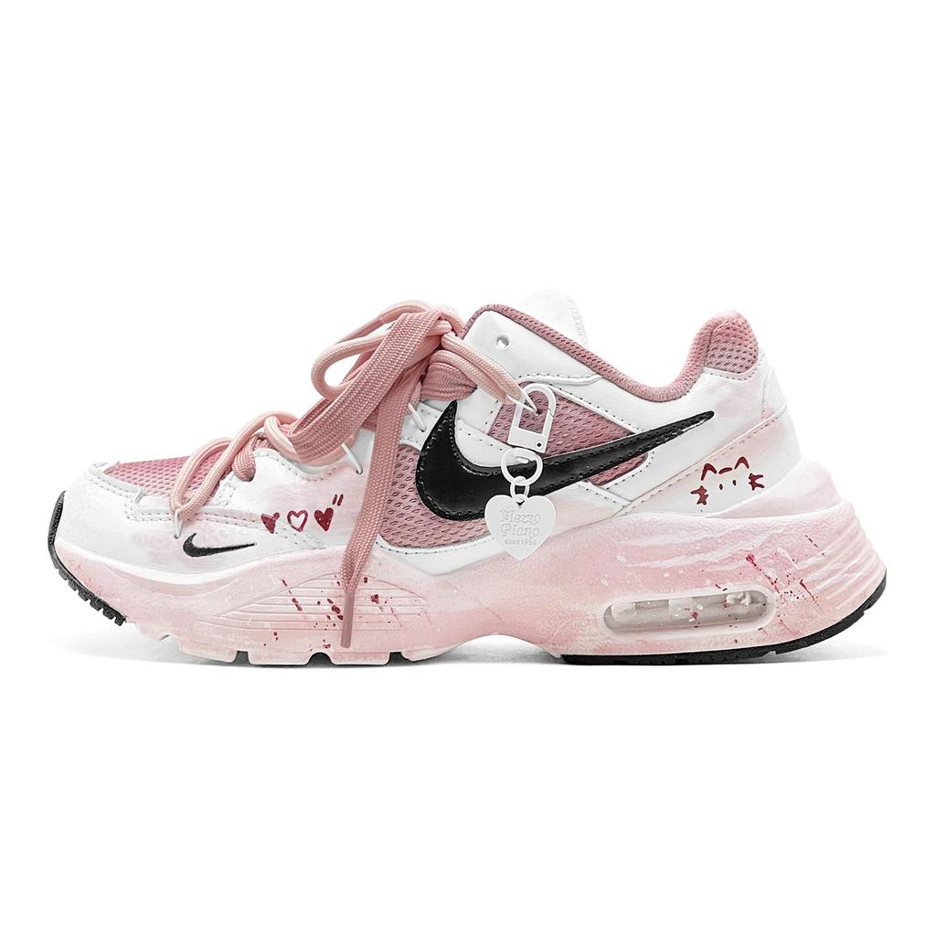 Nike Air Max Fusion Abrasion Resistant Low Top Running Shoes Women's Peach Pink CJ1671-100(TeamS2-S-BOX)